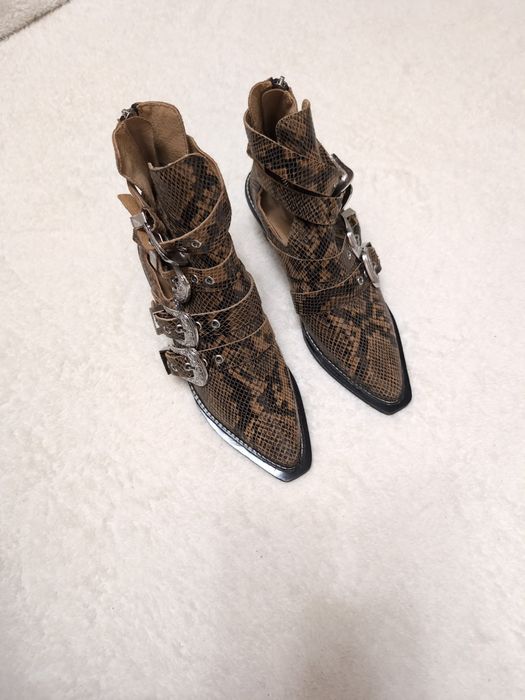 Черевики козаки TOPSHOP 39 40р. 26 см нові шкіряні демісезон