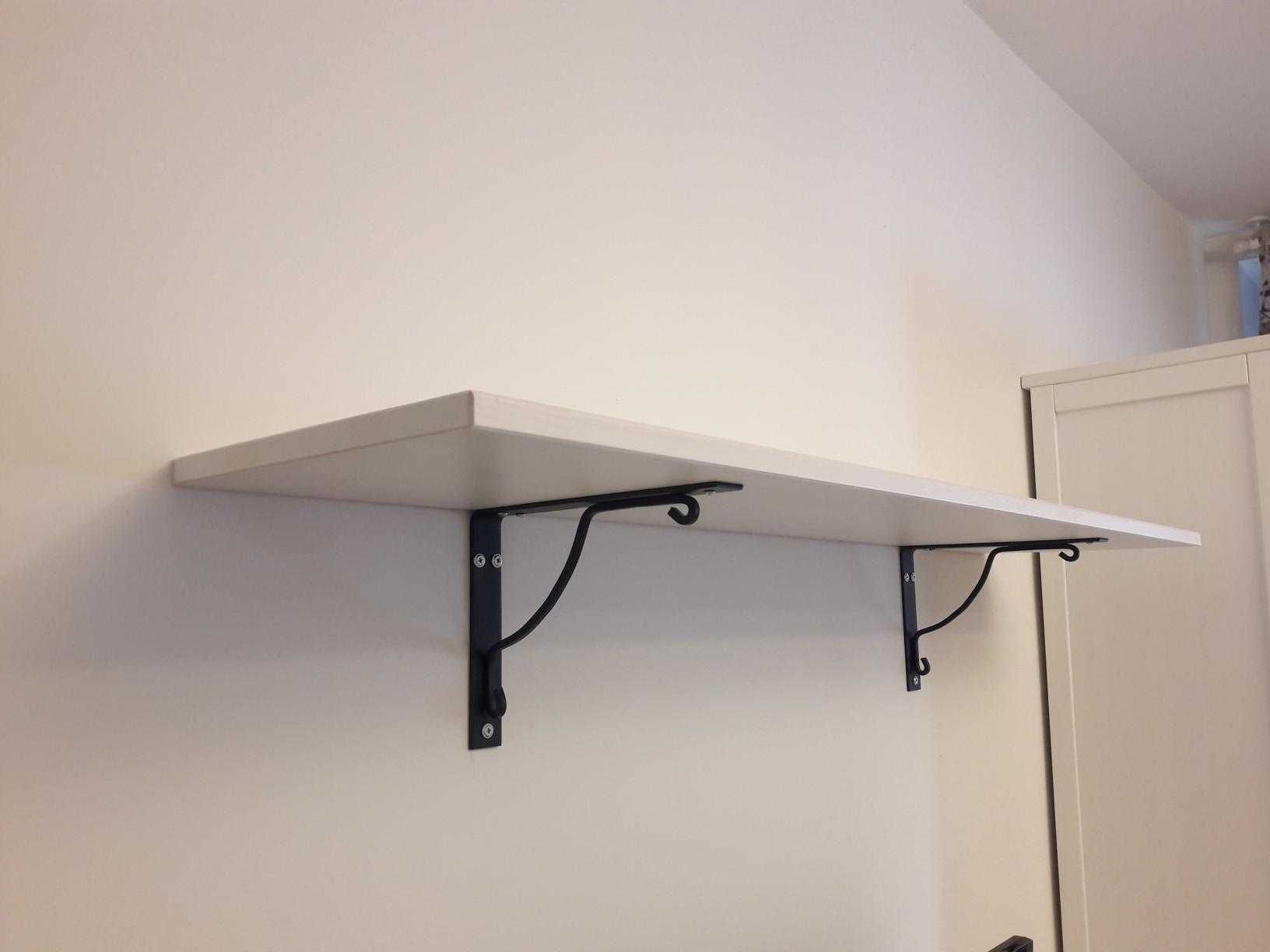 Półka ścienna IKEA EKBY HEMNES / EKBY HALL - biały