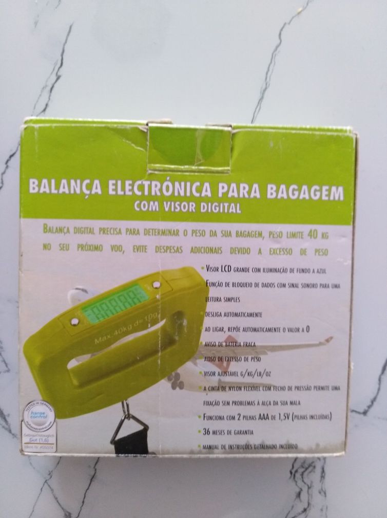 Balança a pilhas para pesar bagagem ou  outras coisas