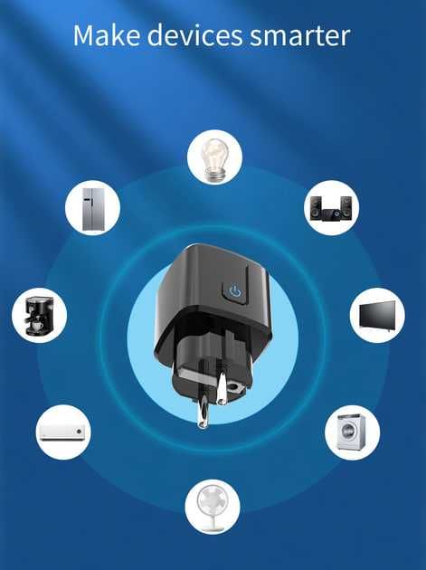 Умная смарт розетка Tuya 20А Smart WiFi Head