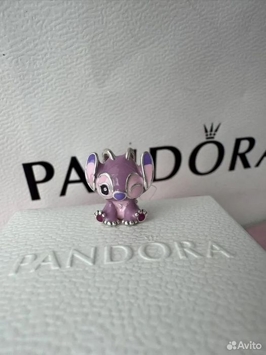 Conta  Anjo Lilo& Stitch  Disney prata