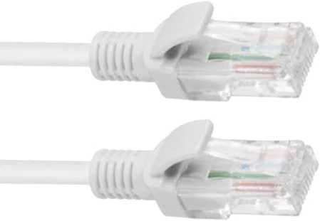 Kabel sieciowy LAN 2x RJ45 linka szary 10-15m