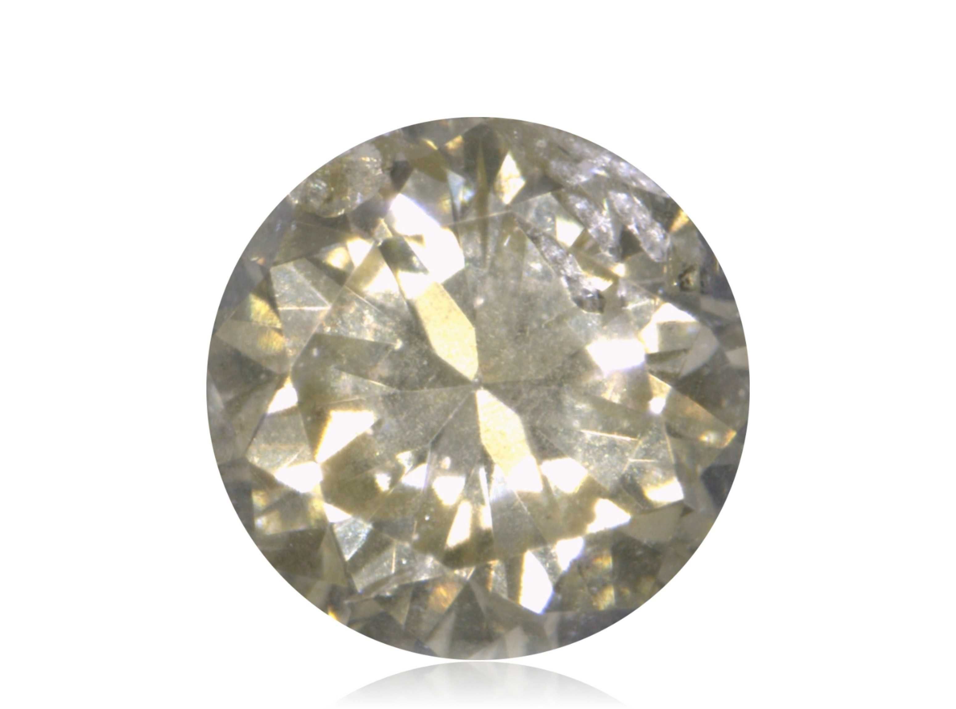 Naturalny Diament 0.07ct Żółty Brylant I1