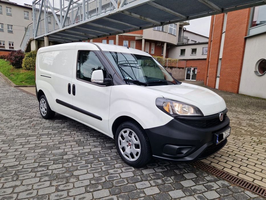 Fiat Doblo Furgon Max 95 Km Euro 6  Maxi 3 Osoby Benzyna Krajowy 1 Własciciel Klima Partner 1 Wł F-Vat 23%