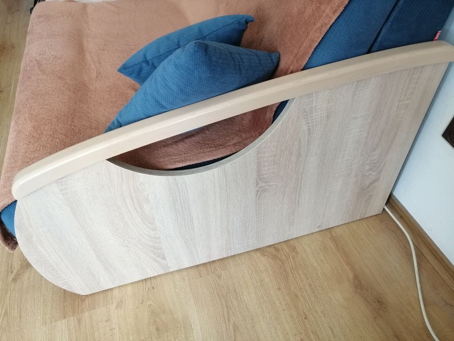 Sofa Brw ida łóżko rozkładana wersalka niebieska blackredwhite brw