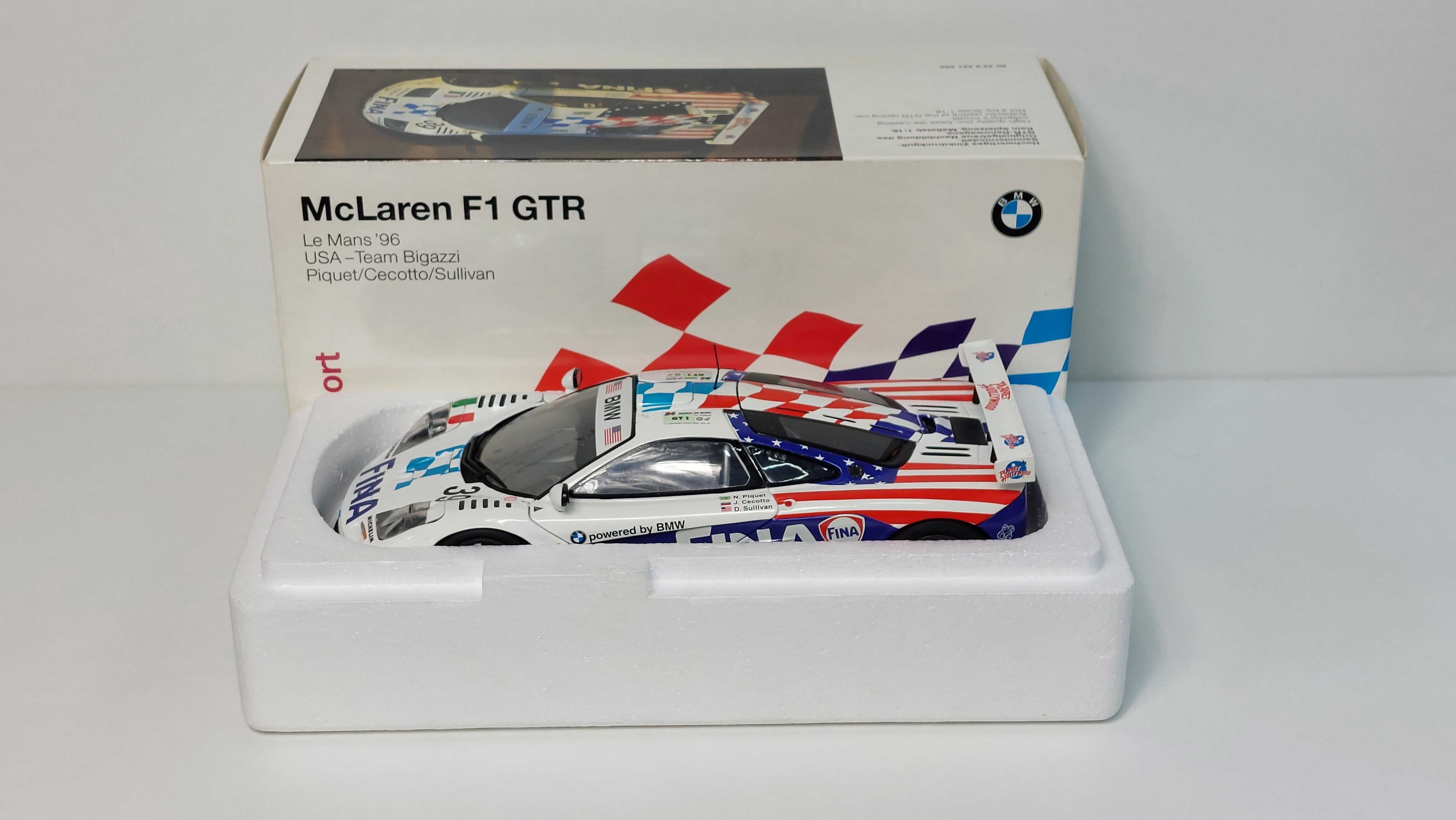 Mclaren F1 GTR 24H LE MANS 1996 Piquet/Cecotto/Sullivan UT 1:18