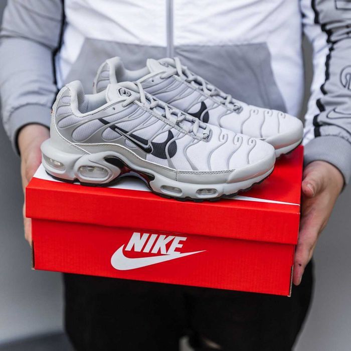 Кросівки Nike Air Max TN Plus Grey/Double Black swoosh premium