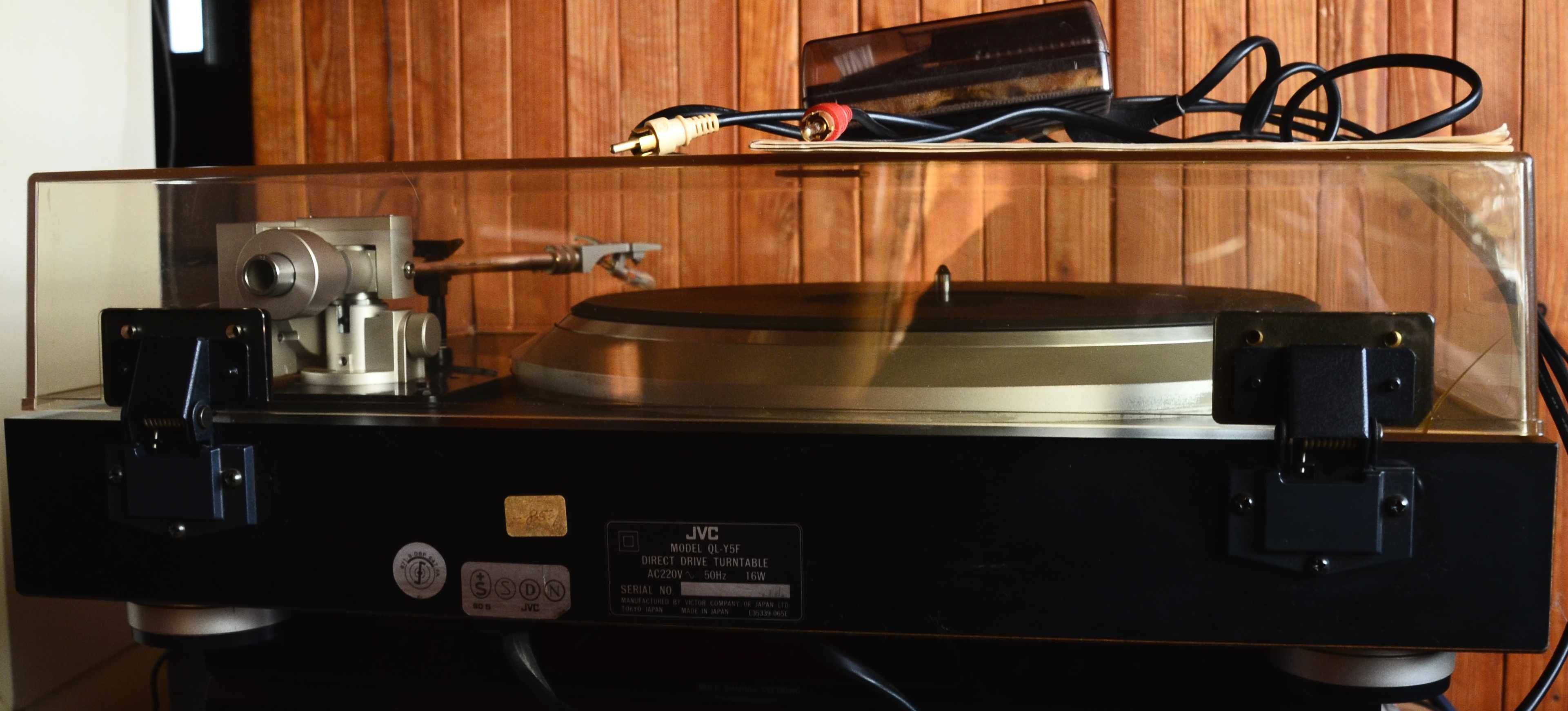 Vintage Gramofon JVC QL-Y5F Wkładka Sony XL-MC1 Napęd Kwarc