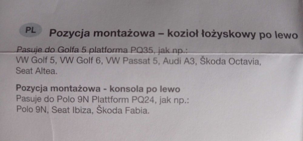 2x Tuleje wahacza SWAG PRZÓD L+P do AUDI, SEAT, SKODA, VW A3, A3 8P