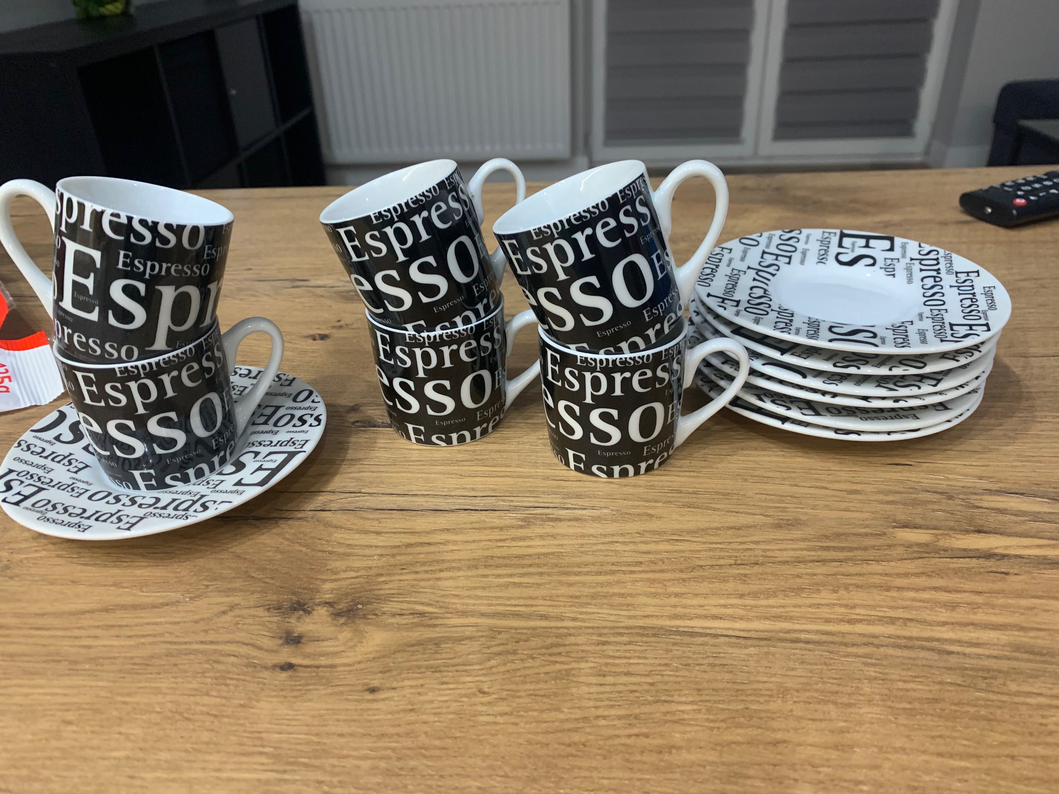 Filiżanki espresso 6 sztuk