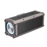 NOVO Coluna Som potente 100W bluetooth, Power Bank 5000mAh Quad Driver