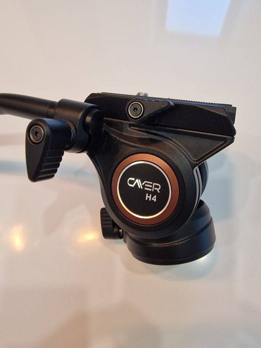 Tripé de vídeo cabeça de fluído Cayer H4