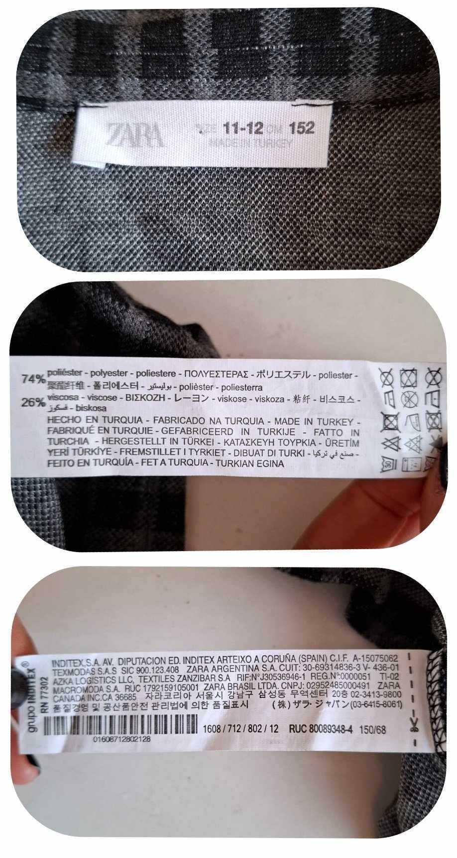 ZARA // Vestido quadrados // 11-12 anos