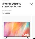 Tv plasma Samsung 75’’ (190cm)para peças