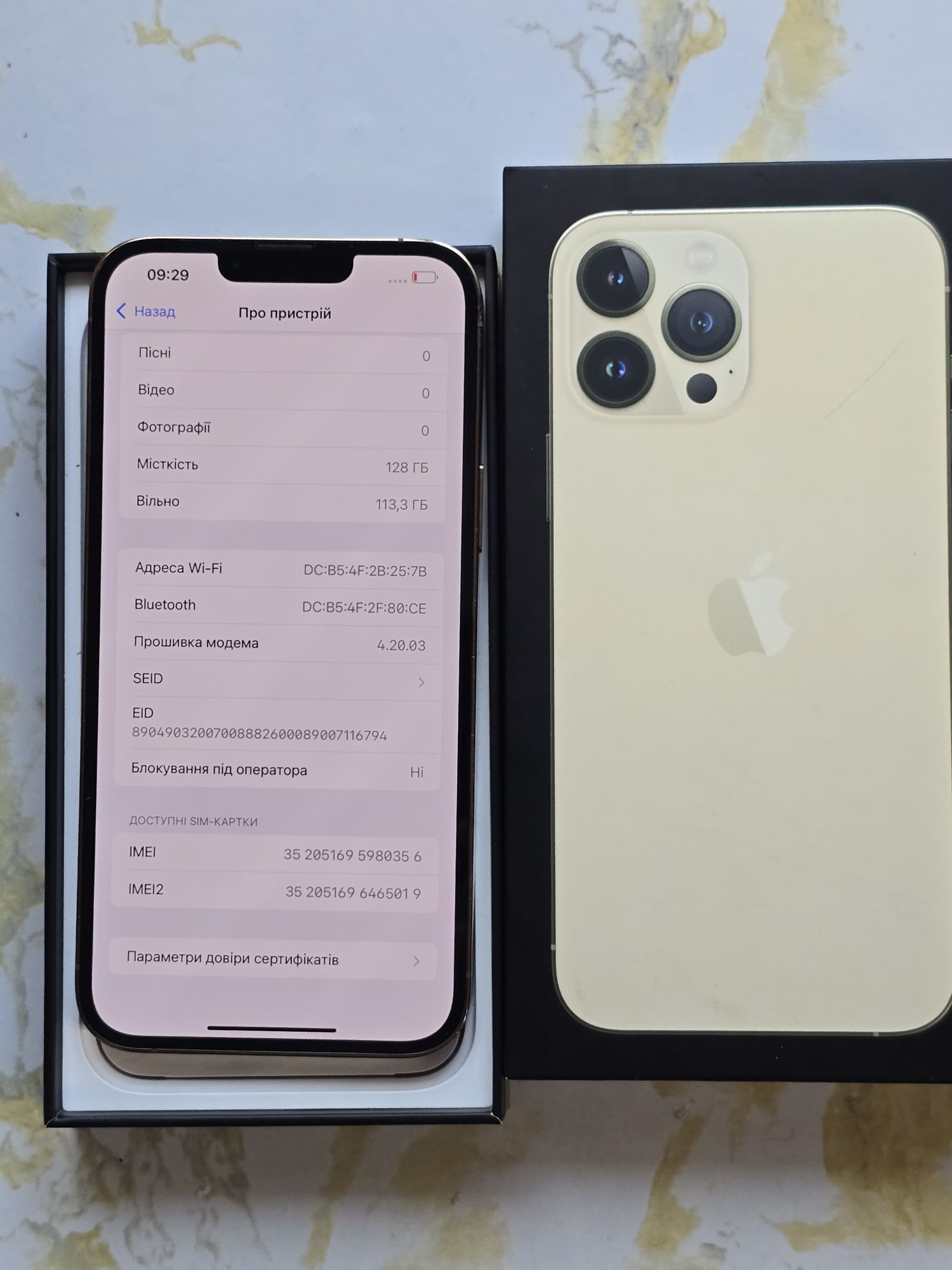 IPhone 13 pro max 128gb акумулятор 96%