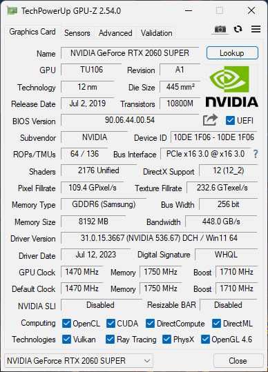 Palit GeForce RTX™ 2060 Super GamingPro OC