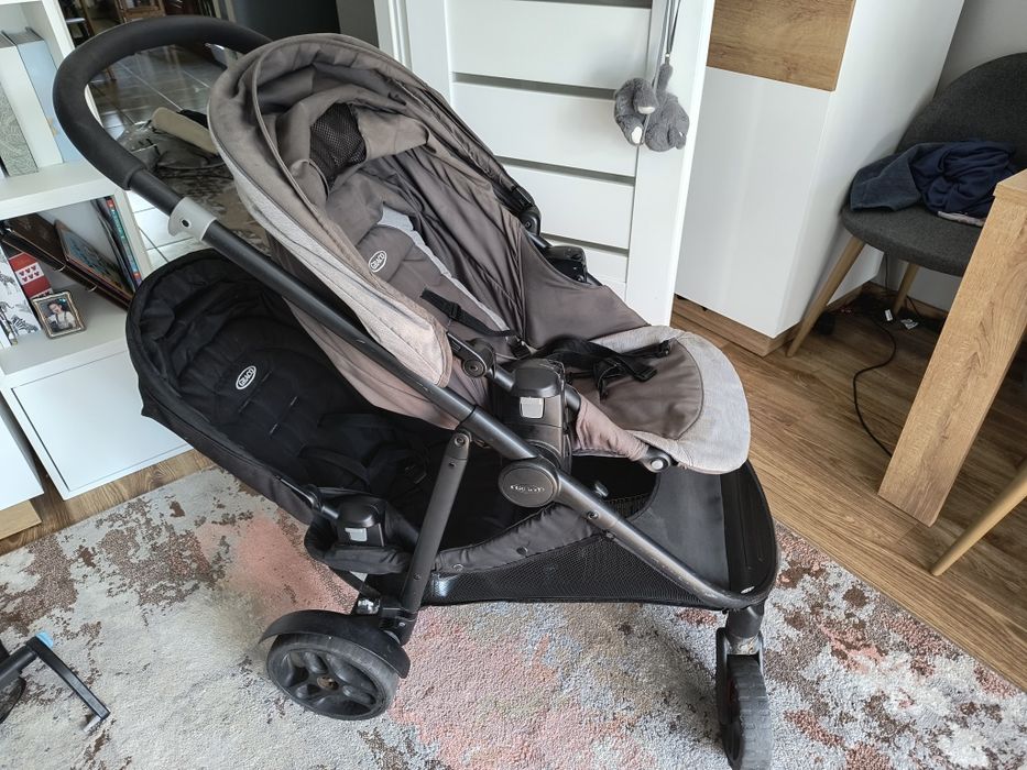Wózek Graco dla jednego lub dwójki dzieci. + Podpórka do  stania