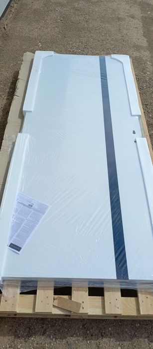 Drzwi 80 lewe bezprzylgowe +zamek magnetyczny +zawiasy