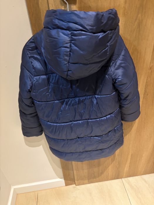 Kurtka zimowa dluga dla dziewczynki 6-7