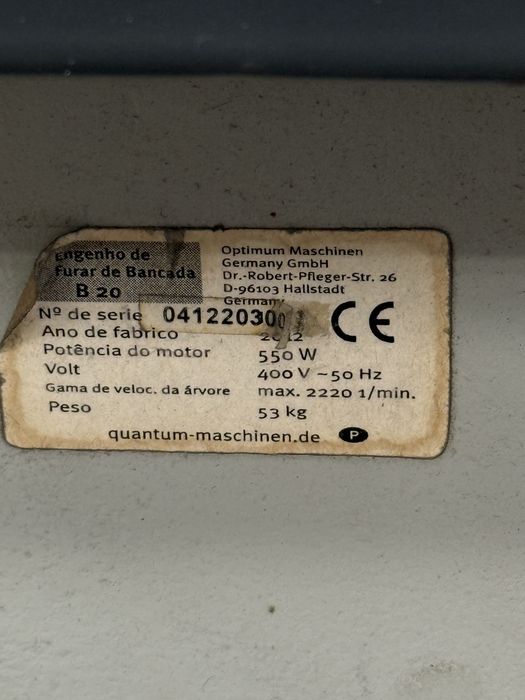 Engenho de furar de coluna Quantum