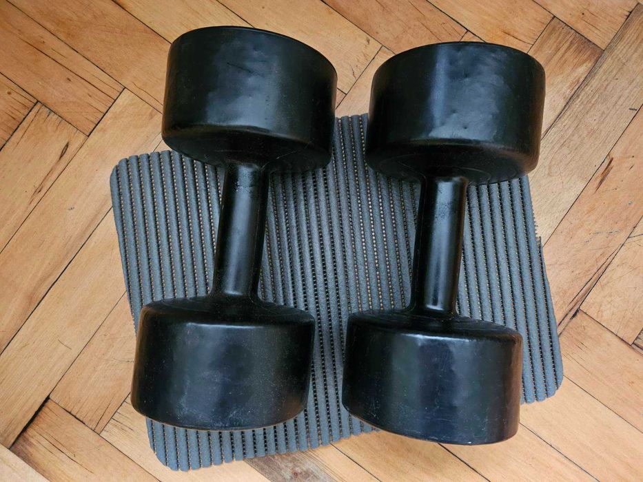 Гантели LiveUp Cement Dumbell 2 шт х 5 кг Black (LS2003)