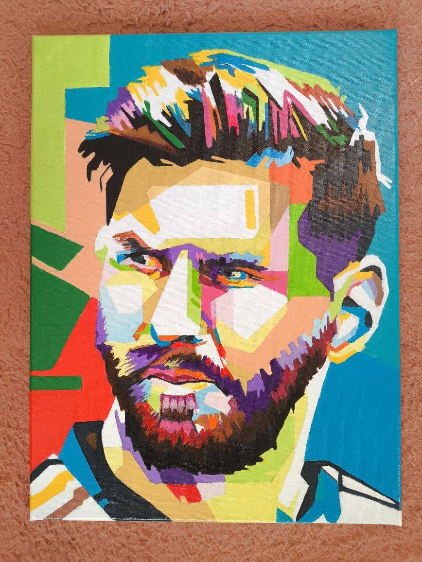Obraz na płótnie Messi 30x40 (prezent)