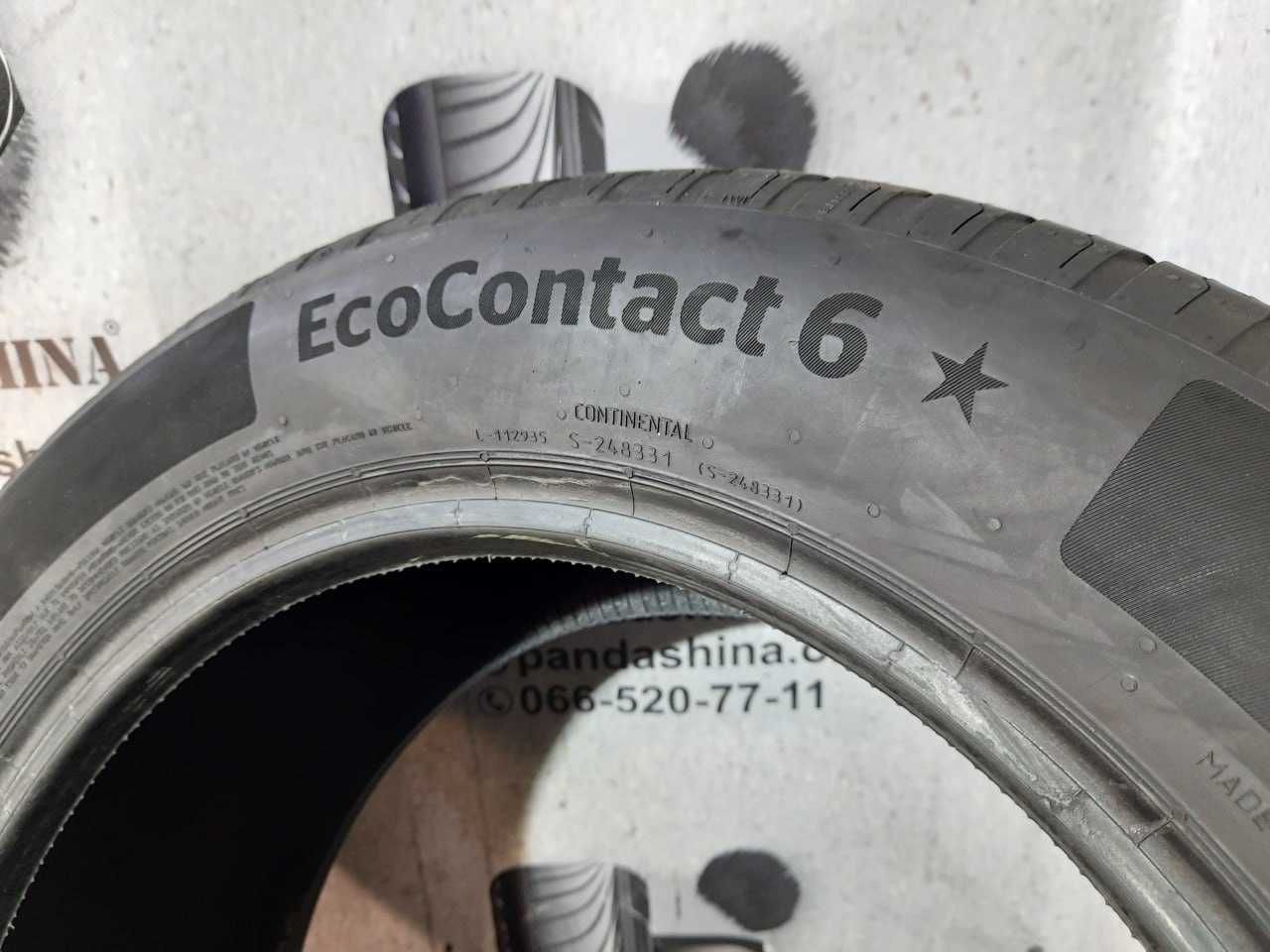 Шини 225/55 R17 CONTINENTAL EcoContact 6* б/в літо склад