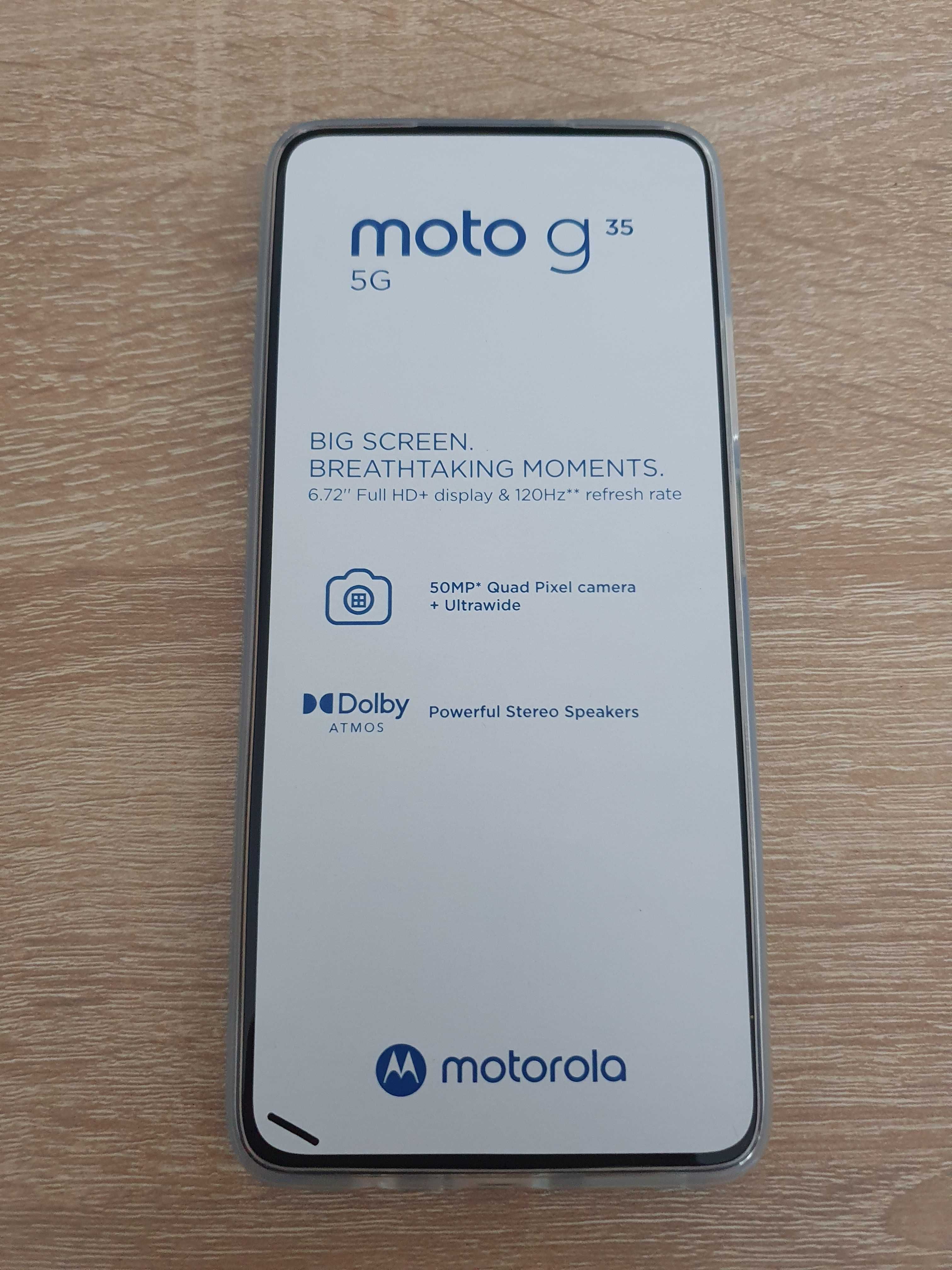 Nowa Motorola Moto G 35 8/128 5G zielona, cały zestaw + gwarancja