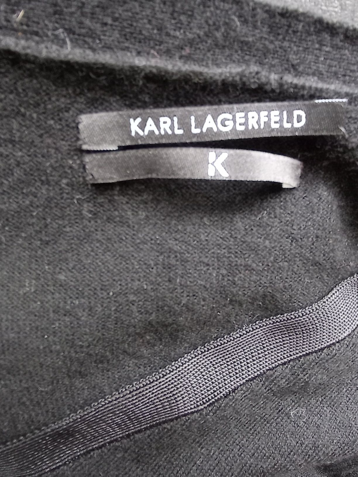 Karl Lagerfeld sweter czarny rozmiar M /L
