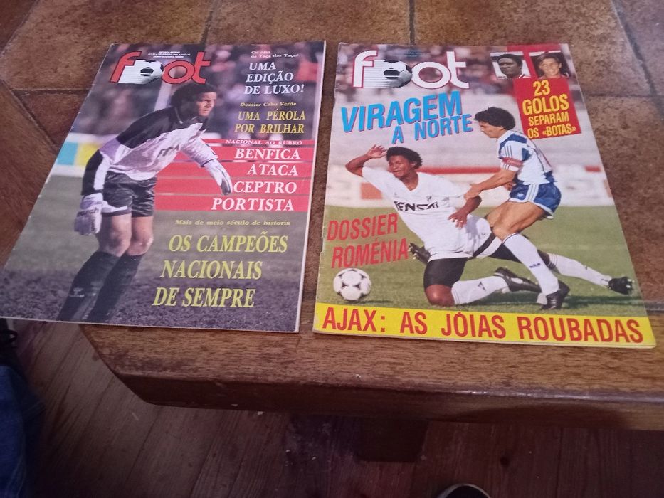 Revistas futebol, foot + Benfica ilustrado +Benfica campeão (record)