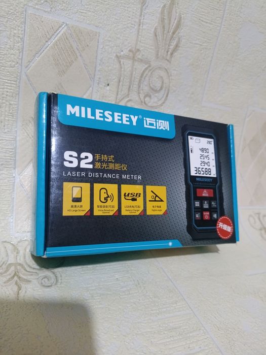 Профессиональный, лазерный дальномер - Mileseey S2 на 120 м