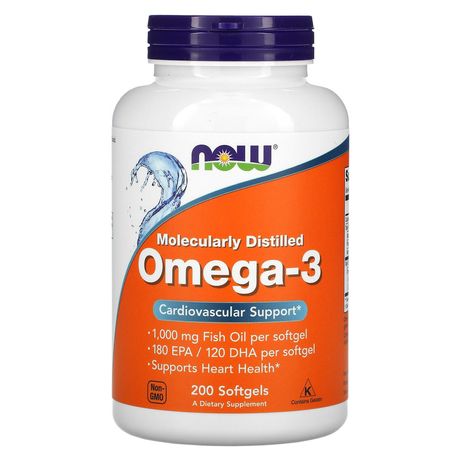 Омега-3 Now Foods (Ultra Omega-3) Риб'ячий жир, 180 EPA/120 DHA, 200шт