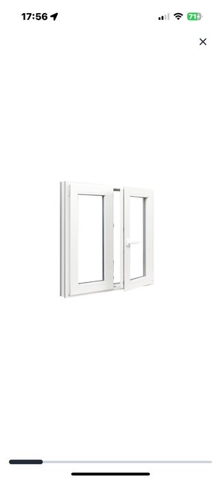 2 Janelas oscilobatente em pvc 100x100