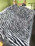 Koc zebra 220,120 cm