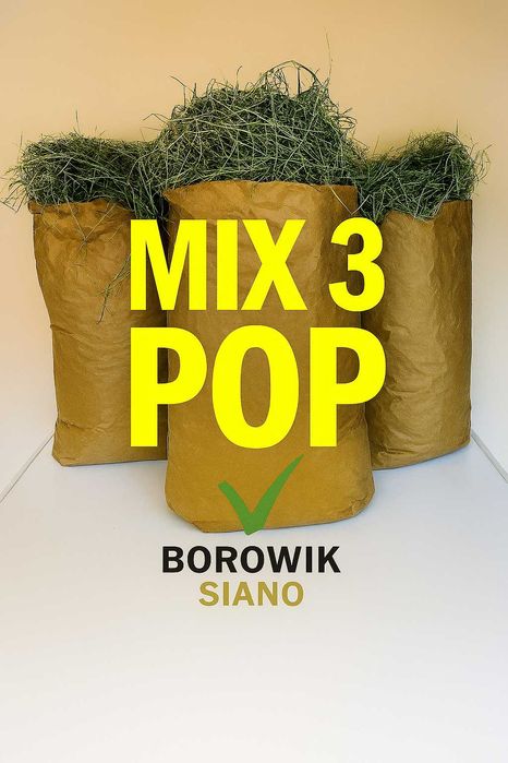 MIX 3 POP trzy najpopularniejsze nasze sianka w jednym worku 3 x 1kg