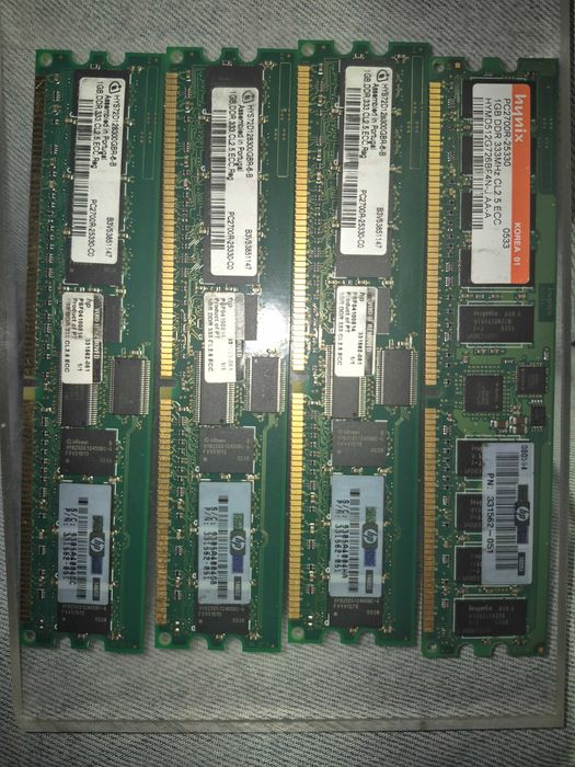 4GB Pamięć RAM DDR 333Mhz PC2700R ECC