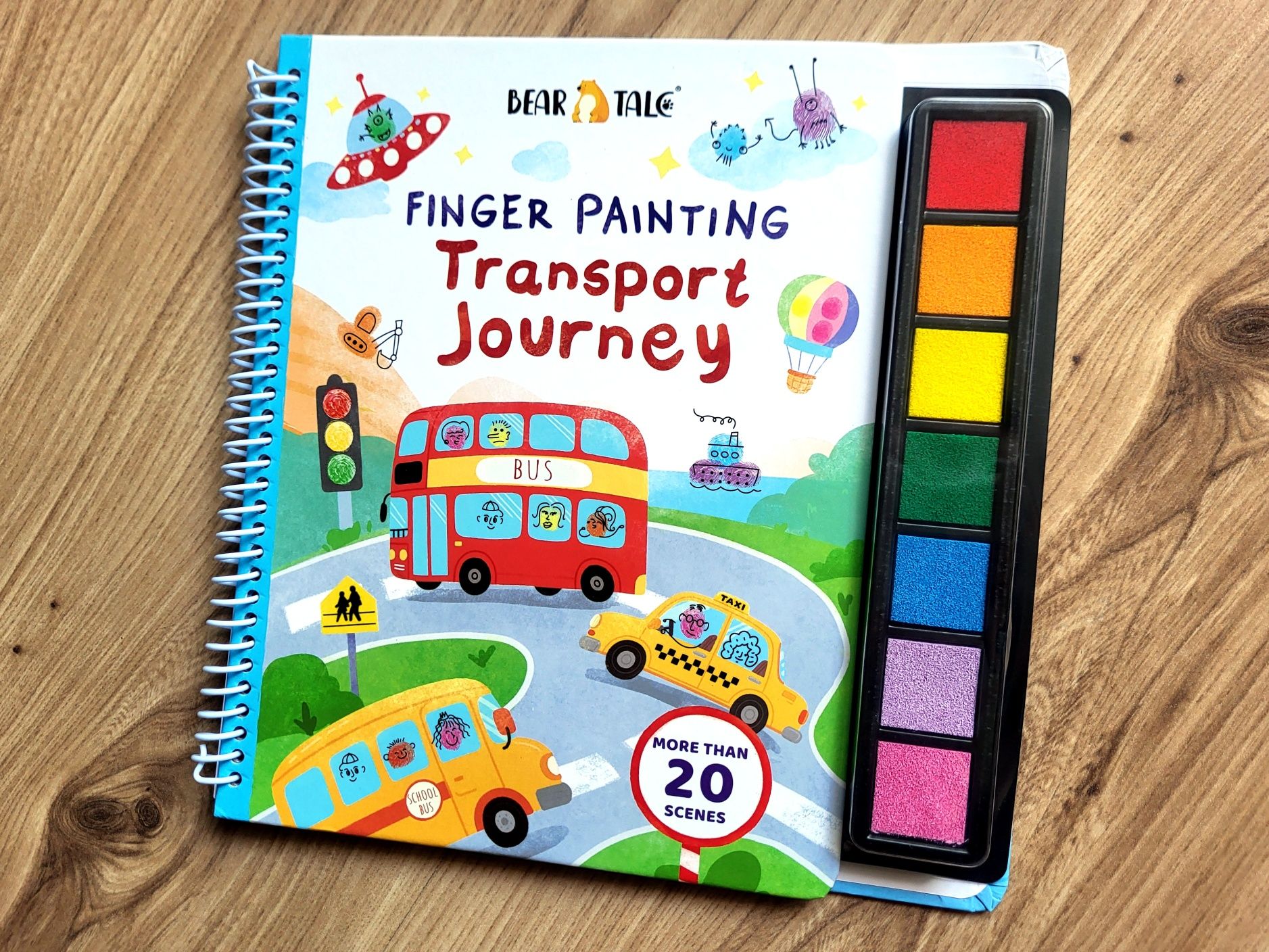 Finger Painting Transport Journey malowanie palcami fingerprint