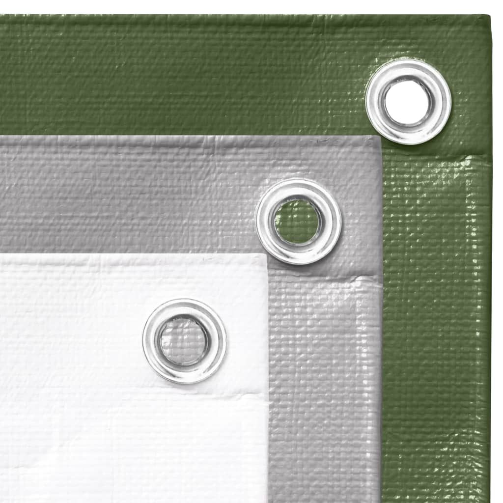 vidaXL Plandeka, 260 g/m², 4x5 m, zielona, HDPE