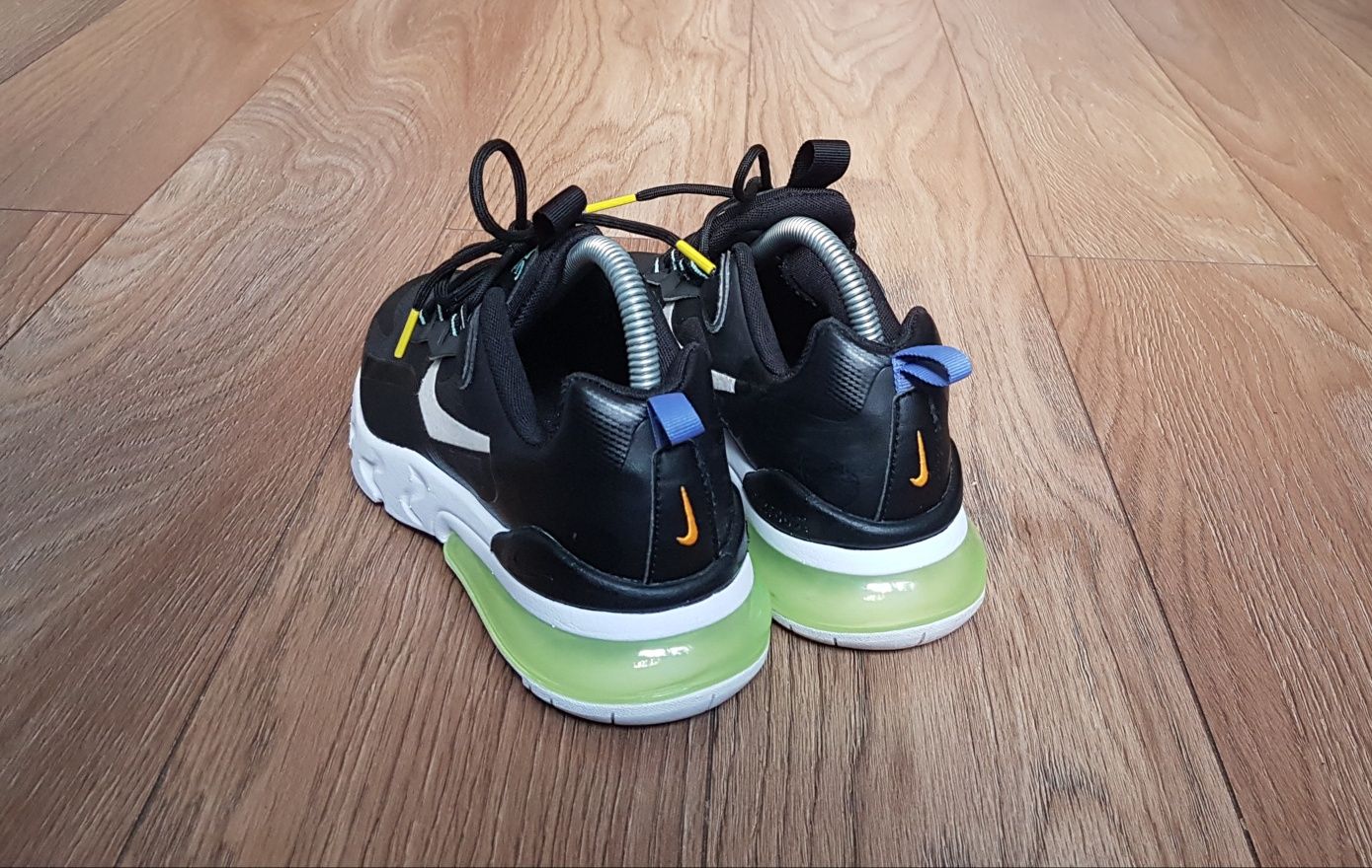 Buty Nike Air Max 270 React Laser Green rozmiar 37,5 okazja Sneakers