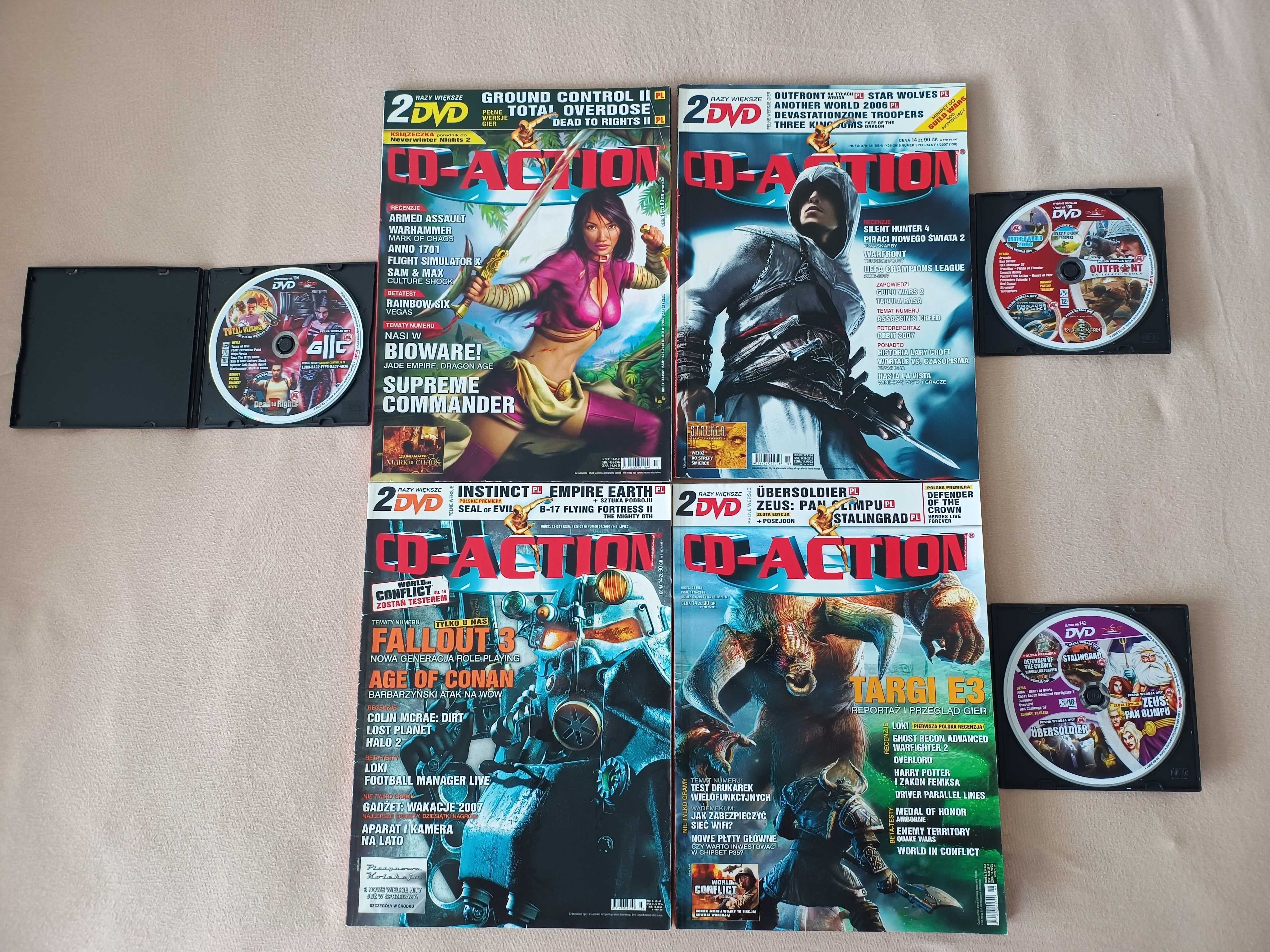 CD-Action 2007 4 numery: Styczeń Specjalny Lipiec Sierpień + 3 płyty