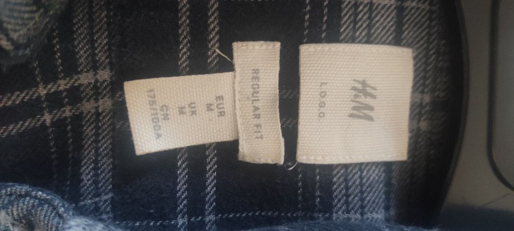 Camisa de flanela de quadrados