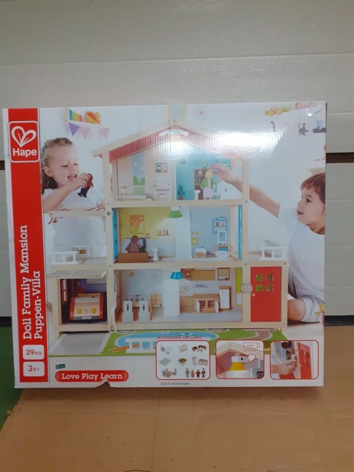 Domek z ekologicznego drewna Hape Doll Family Mansion dla dzieci