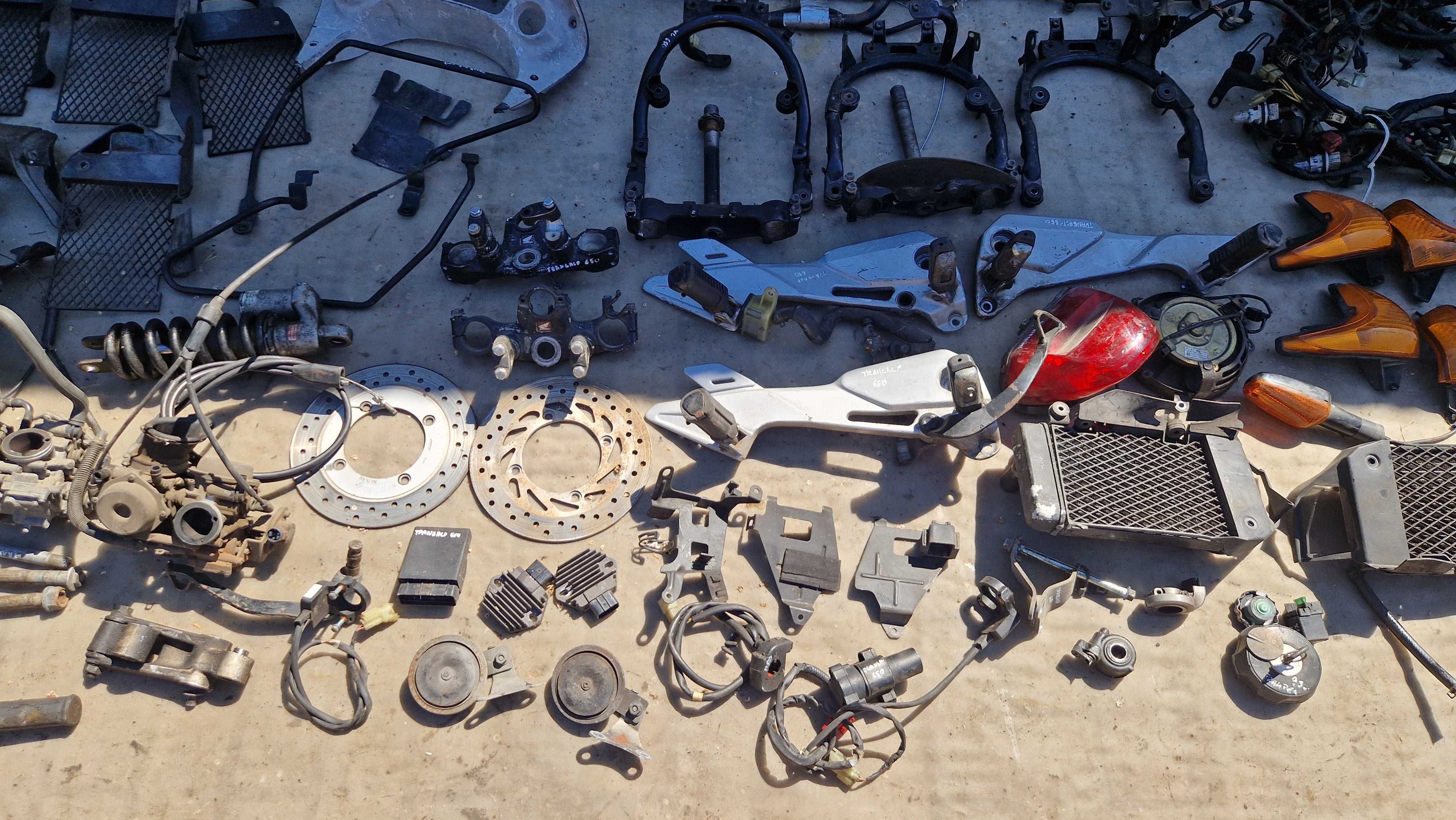 Honda XL 650 TRANSALP półka stelaż kierownica pompa set lampa lampa
