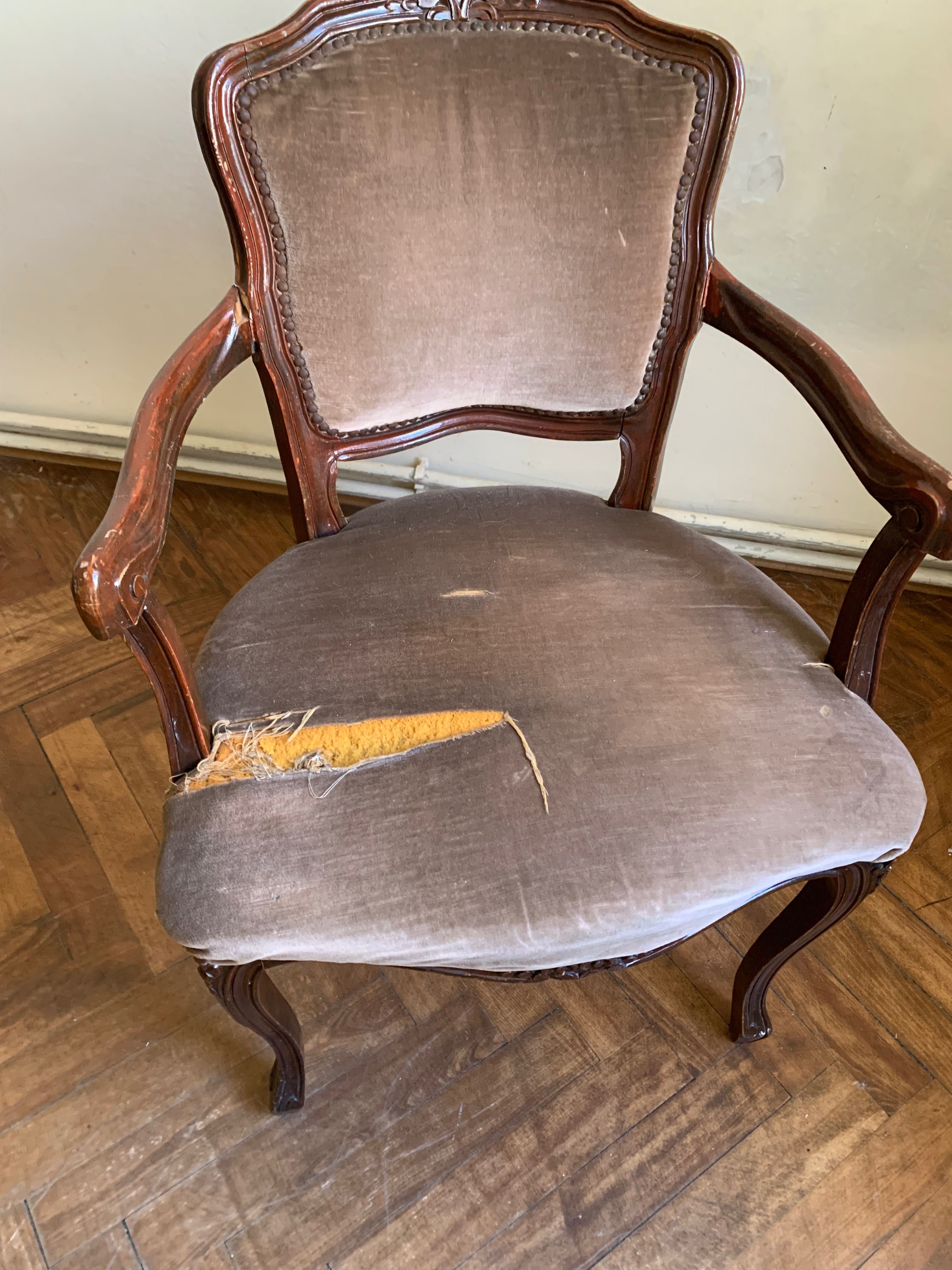 Krzesło Ludwik renowacja
