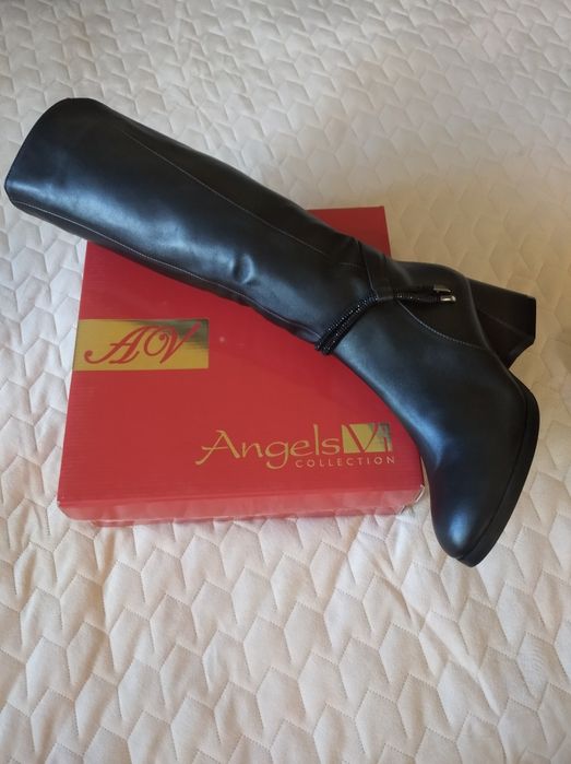 Чоботи із натуральної шкіри Angels, весна-осінь, розмір 41