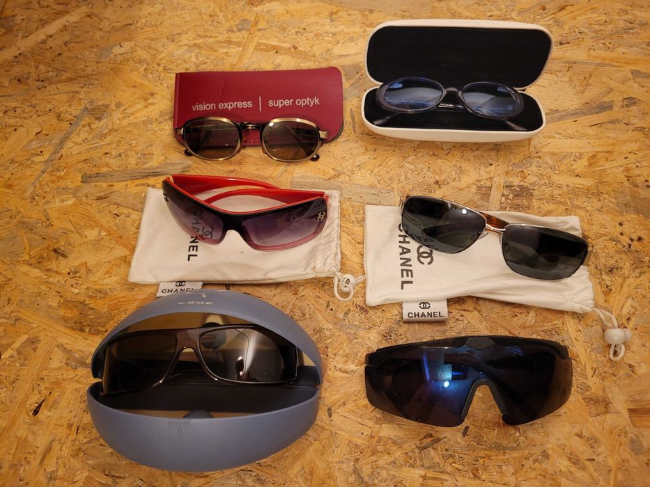 Okulary przeciwsłoneczne, okulary, pokrowce, etui