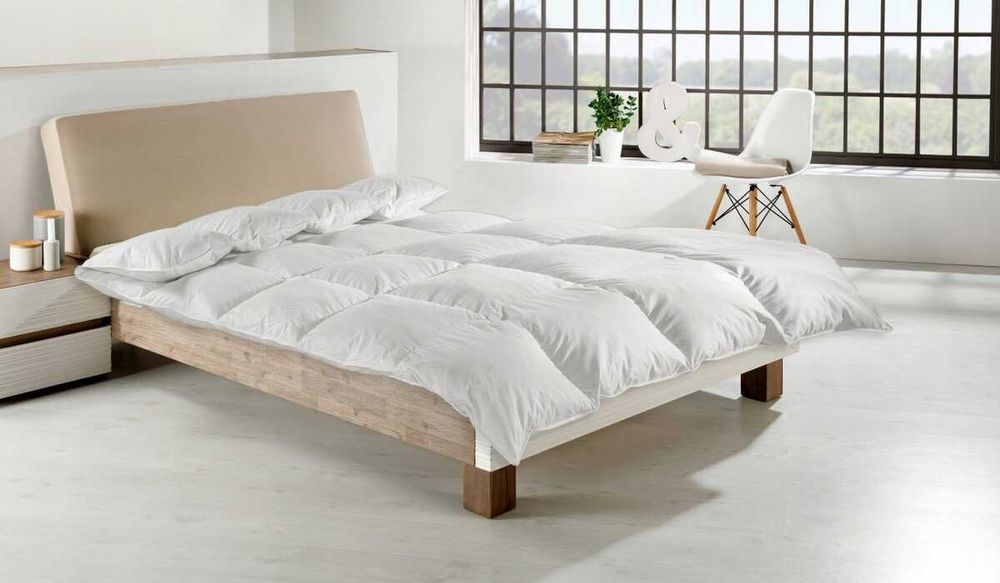 Kołdra puchowa pierze gęsie 155x220 ciepła kołderka puch zimowa