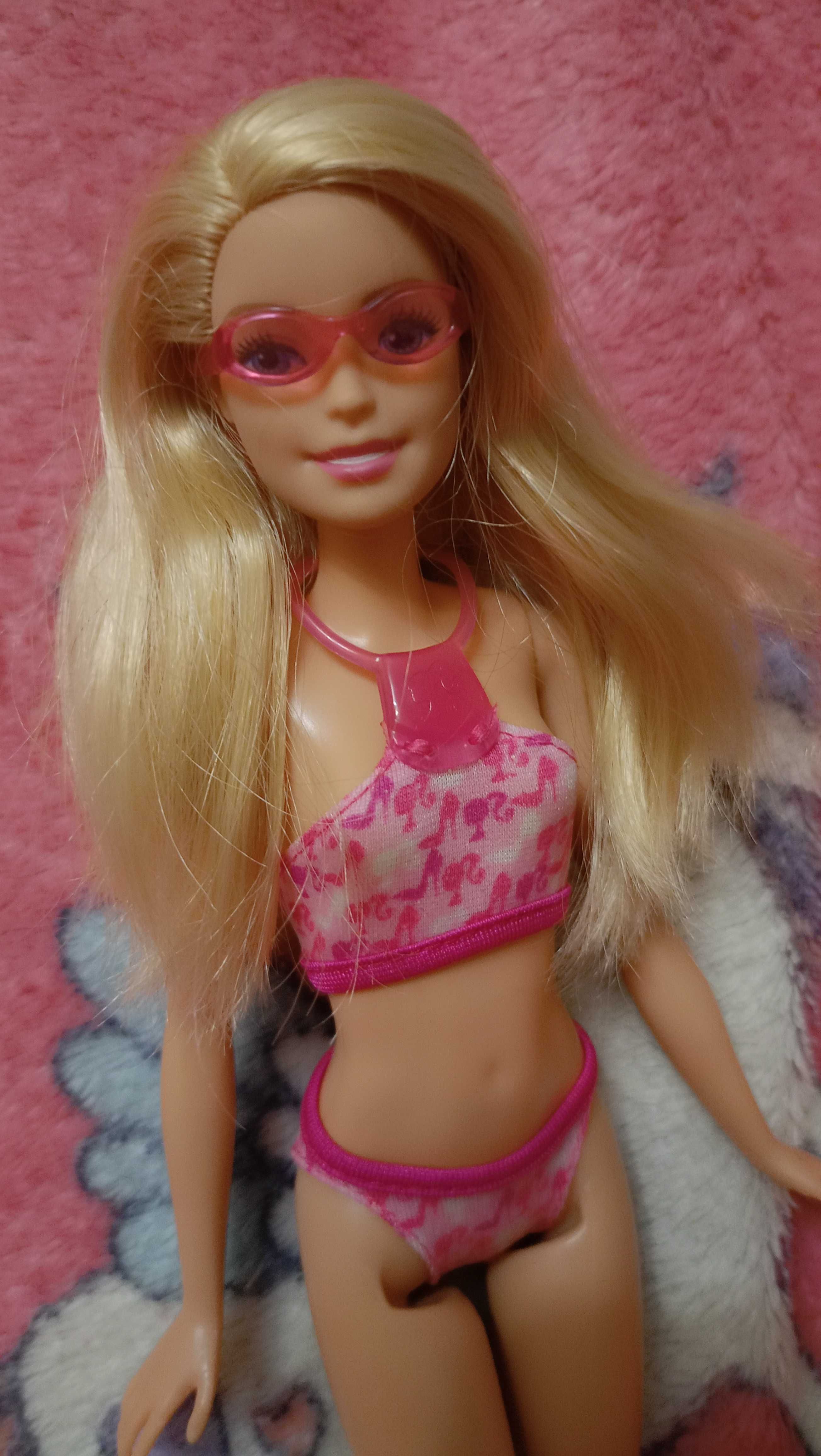 кукла барби в купальнике mattel.