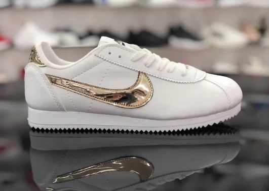 Nike Cortez. Rozmiar 36. kolor Białe ze złotym. NAJTANIEJ!