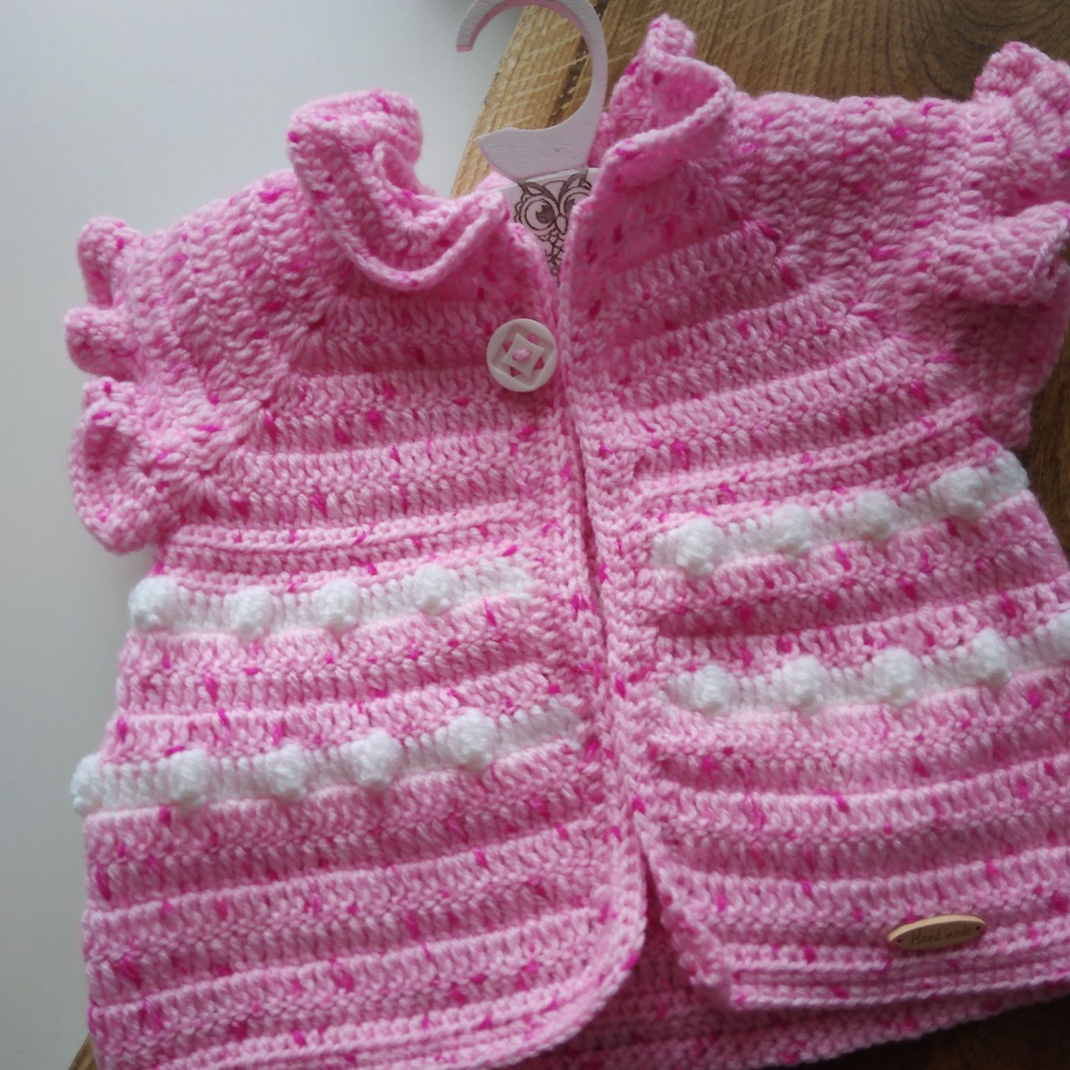 Bezrękawnik kamizelka Handmade 1-2 latka